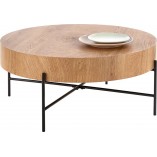 Stolik okrągły industrialny Brooklyn 80cm | Halmar