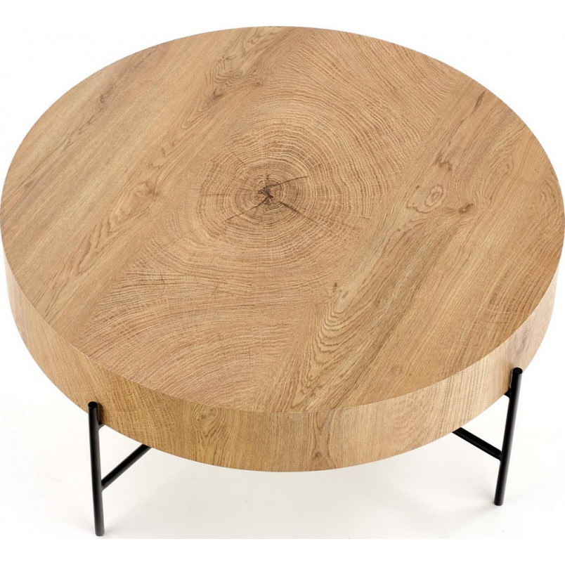 Stolik okrągły industrialny Brooklyn 80cm | Halmar