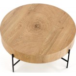Stolik okrągły industrialny Brooklyn 80cm | Halmar