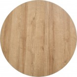 Stolik okrągły Camila Halmar | Dąb Złoty / Czarny - 80cm