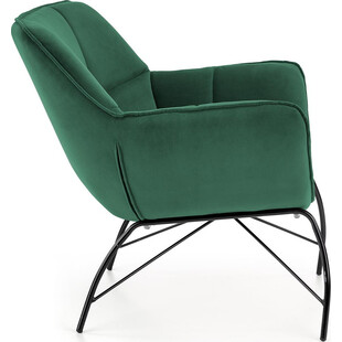 Fotel welurowy Belton Halmar - Zielony, Design | Komfort i styl
