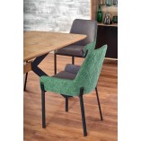 Stół rozkładany loft Bacardi 160x90 dąb/czarny | Halmar