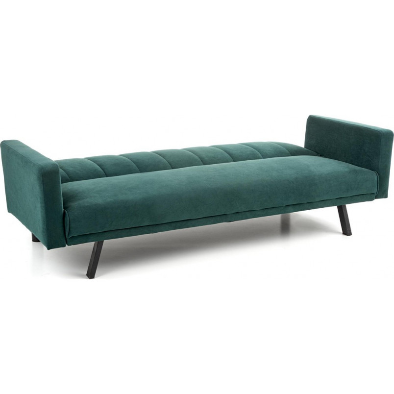 Sofa welurowa rozkładana Armando | Zielona sofa Halmar 192cm