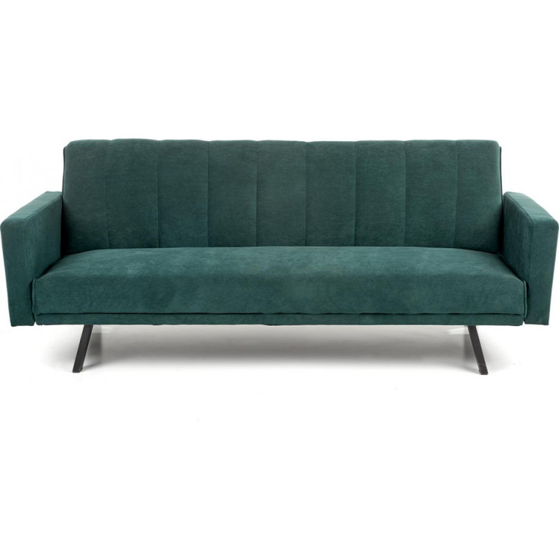 Sofa welurowa rozkładana Armando | Zielona sofa Halmar 192cm