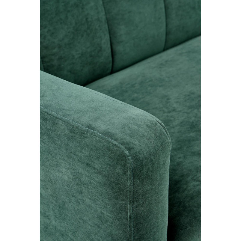 Sofa welurowa rozkładana Armando | Zielona sofa Halmar 192cm