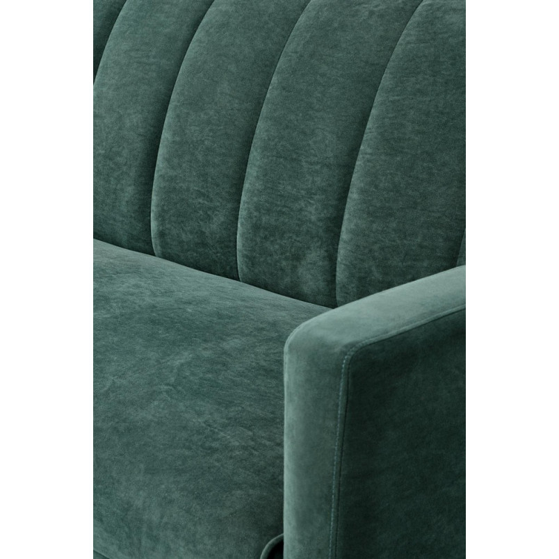 Sofa welurowa rozkładana Armando | Zielona sofa Halmar 192cm