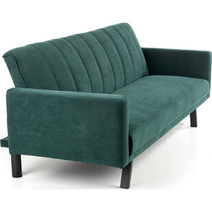 Sofa welurowa rozkładana Armando | Zielona sofa Halmar 192cm