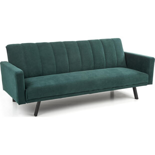 Sofa welurowa rozkładana Armando | Zielona sofa Halmar 192cm