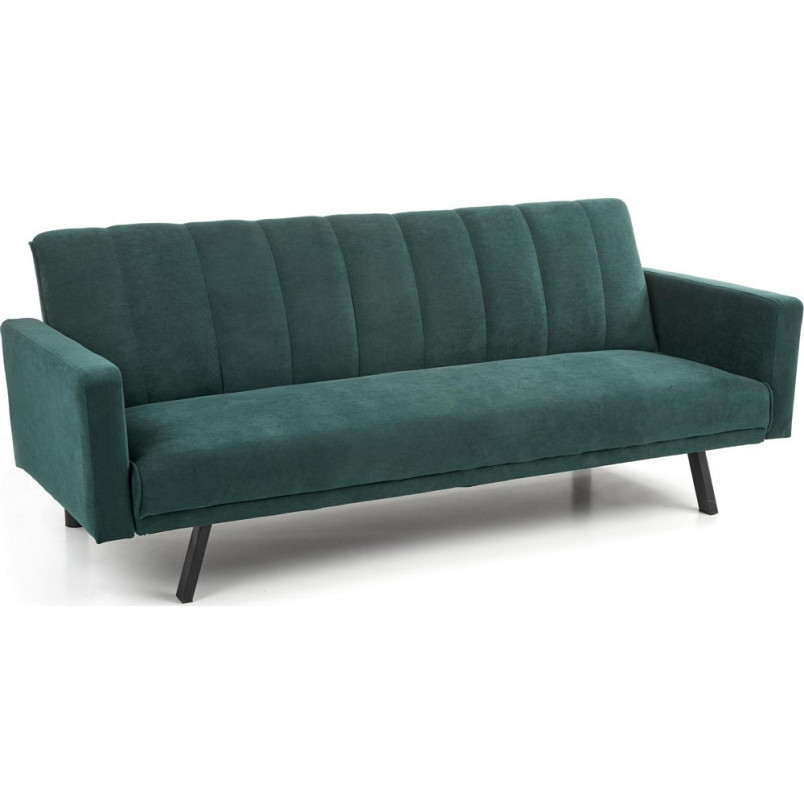 Sofa welurowa rozkładana Armando | Zielona sofa Halmar 192cm