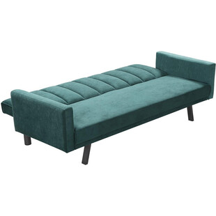 Sofa welurowa rozkładana Armando | Zielona sofa Halmar 192cm