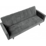Sofa welurowa rozkładana Armando | Halmar - Szara 192cm