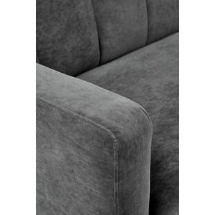 Sofa welurowa rozkładana Armando | Halmar - Szara 192cm