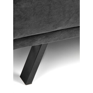 Sofa welurowa rozkładana Armando | Halmar - Szara 192cm