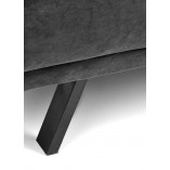 Sofa welurowa rozkładana Armando | Halmar - Szara 192cm