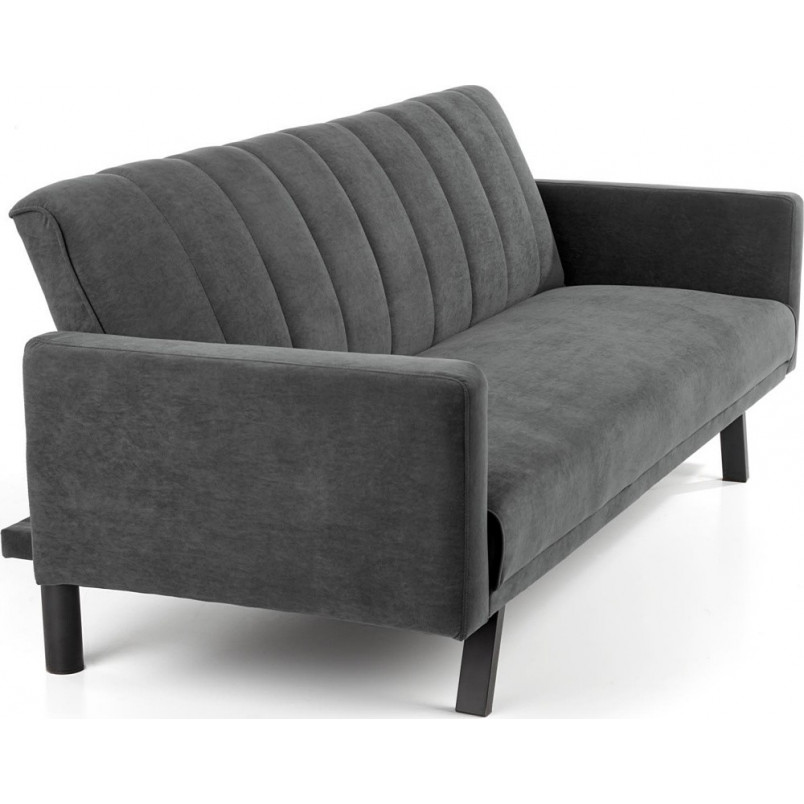 Sofa welurowa rozkładana Armando | Halmar - Szara 192cm