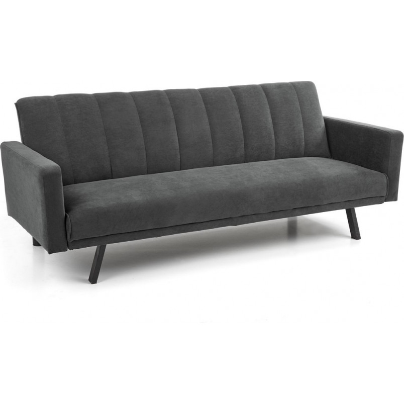 Sofa welurowa rozkładana Armando | Halmar - Szara 192cm