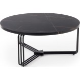 Stolik kawowy Antica Halmar | Czarny marmur, 80cm
