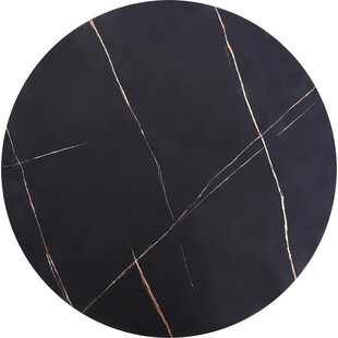Stolik kawowy Antica Halmar | Czarny marmur, 80cm
