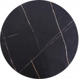 Stolik kawowy Antica Halmar | Czarny marmur, 80cm