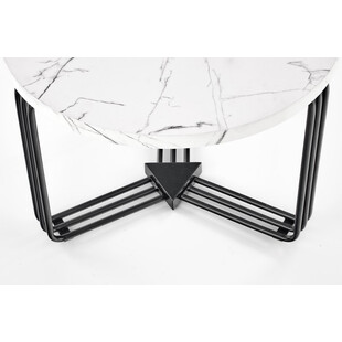 Stolik kawowy Antica biały marmur - Halmar | Okrągły, 55cm