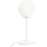 Lampa stołowa szklana kula Pinne biała Aldex - Eleganckie oświetlenie