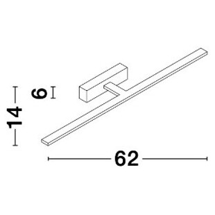 Kinkiet łazienkowy LED Cleos 62cm biały | Decolab24