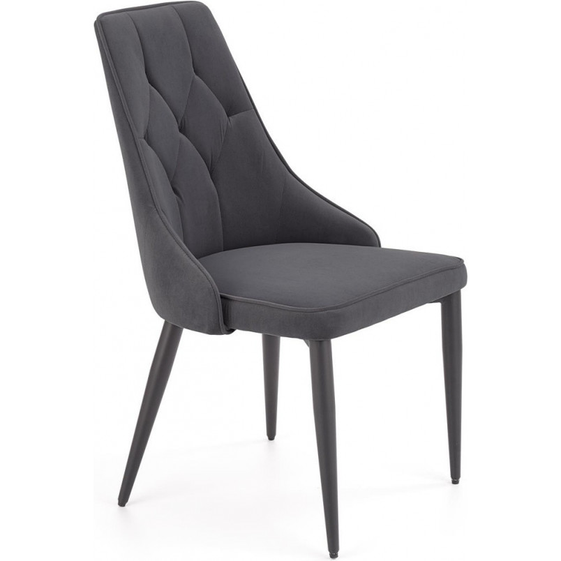 Krzesło welurowe pikowane K365 Halmar - Stylowy design w przystępnej cenie