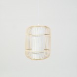 Lampa wisząca bambusowa Boho Bones | Naturalny design Brilliant