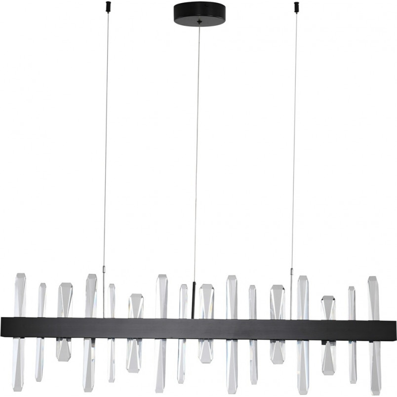 Lampa Kryształowa Arctic LED 100cm Czarna | Step Into Design