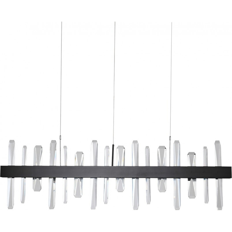 Lampa Kryształowa Arctic LED 100cm Czarna | Step Into Design