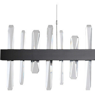 Lampa Kryształowa Arctic LED 100cm Czarna | Step Into Design