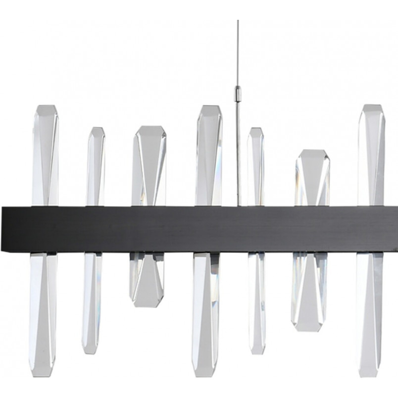 Lampa Kryształowa Arctic LED 100cm Czarna | Step Into Design