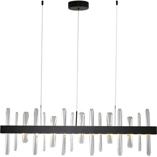 Lampa Kryształowa Arctic LED 100cm Czarna | Step Into Design
