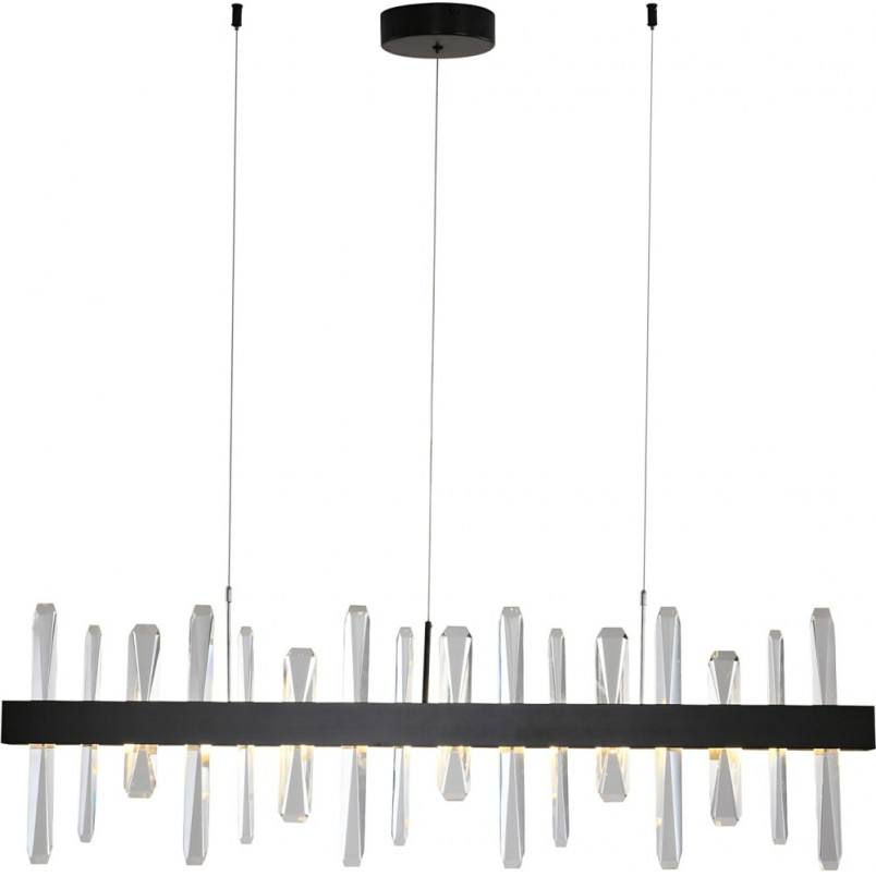 Lampa Kryształowa Arctic LED 100cm Czarna | Step Into Design