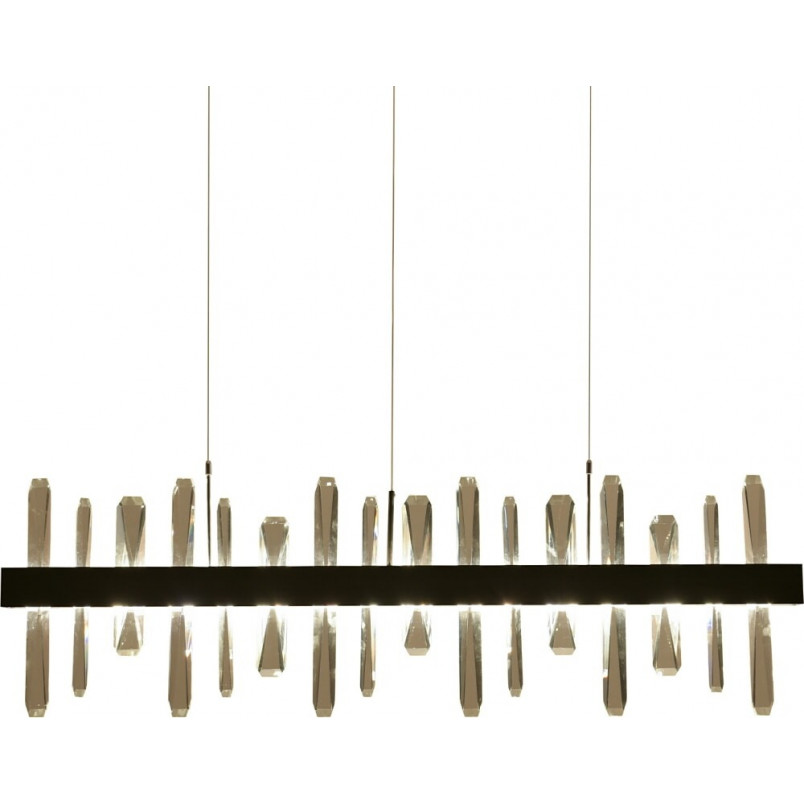 Lampa Kryształowa Arctic LED 100cm Czarna | Step Into Design