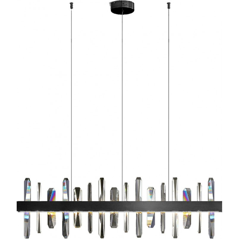 Lampa Kryształowa Arctic LED 100cm Czarna | Step Into Design