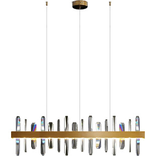 Długa lampa wisząca kryształowa Arctic LED 100 złota marki Step Into Design