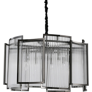 Lampa wisząca kryształowa w stylu hampton Imperio 80 czarna marki Step Into Design