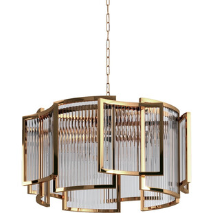 Lampa wisząca kryształowa Imperio 80cm złota - Step In Design