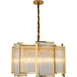Lampa wisząca kryształowa Imperio 80cm złota - Step In Design