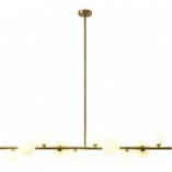 Lampa wisząca Milky Drop - szkło biało-złote | Step