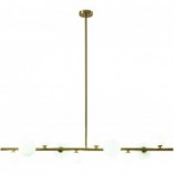 Lampa wisząca Milky Drop - szkło biało-złote | Step