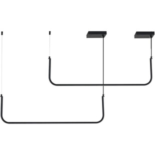 Lampa wisząca LED Minima II czarna 80cm - Step Design