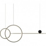 Lampa Wisząca LED Czarna 120cm | Step Into Design