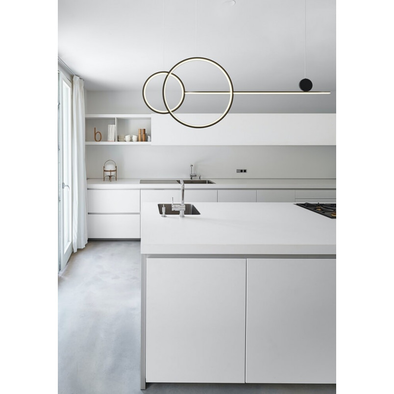 Lampa Wisząca LED Czarna 120cm | Step Into Design