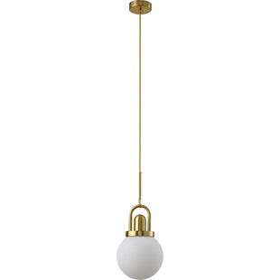 Lampa wisząca Pearl - glamour, szkło, biało-złota | Step