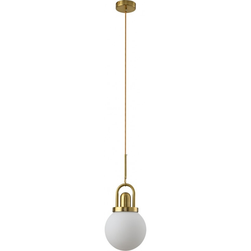 Lampa wisząca Pearl - glamour, szkło, biało-złota | Step