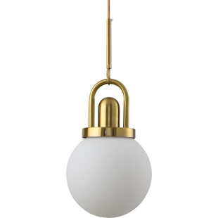 Lampa wisząca Pearl - glamour, szkło, biało-złota | Step
