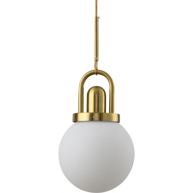 Lampa wisząca Pearl - glamour, szkło, biało-złota | Step
