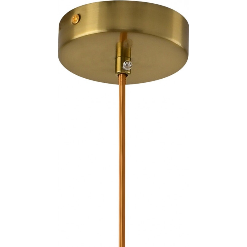 Lampa wisząca Pearl - glamour, szkło, biało-złota | Step